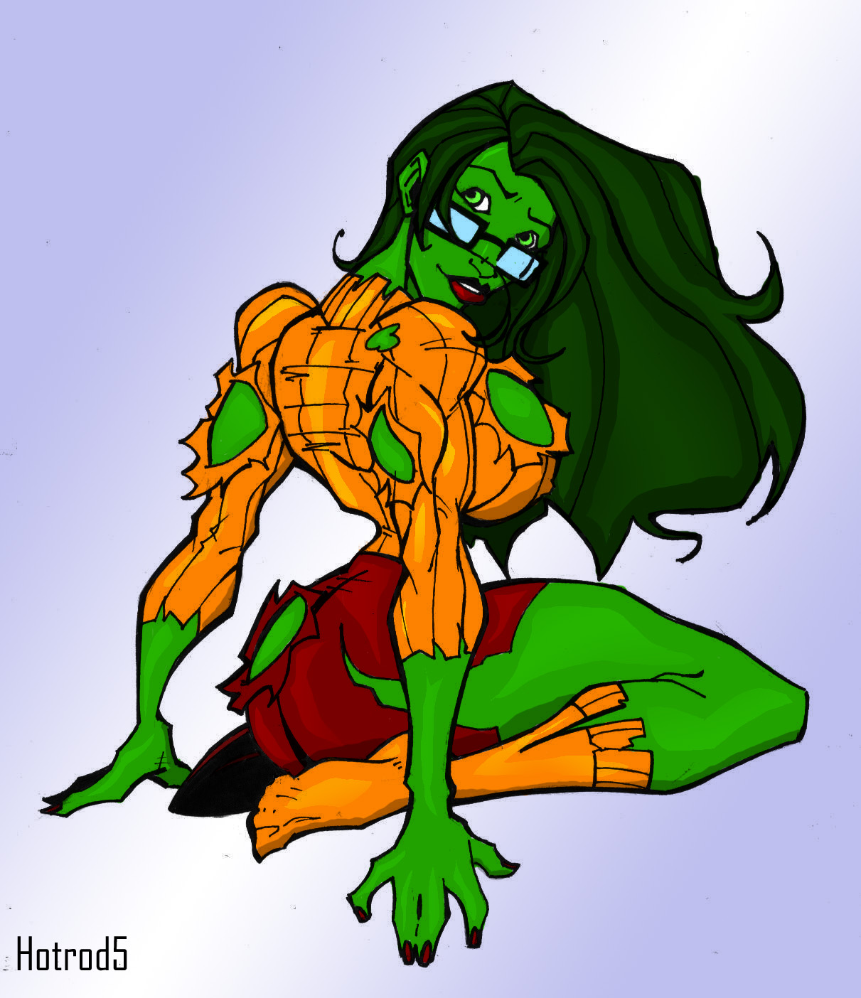 SHE-HULK inks Coloured