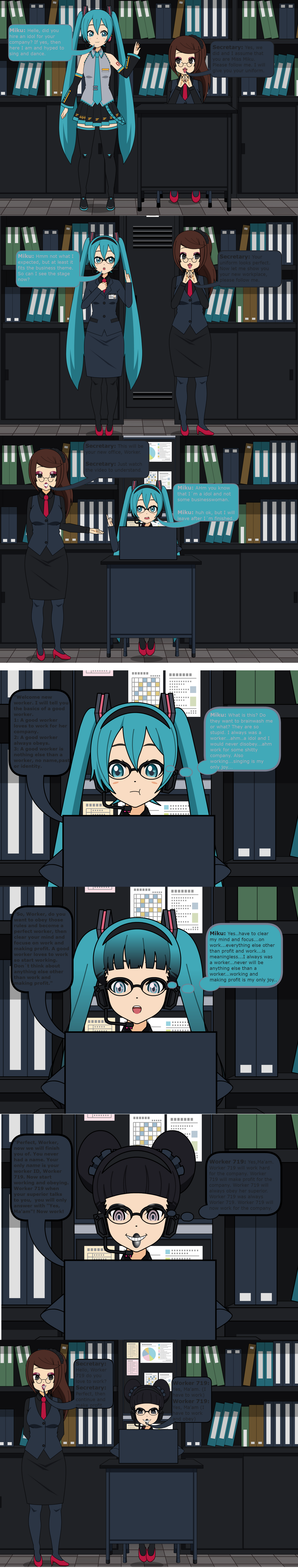 Miku to businesswoman hypnosis