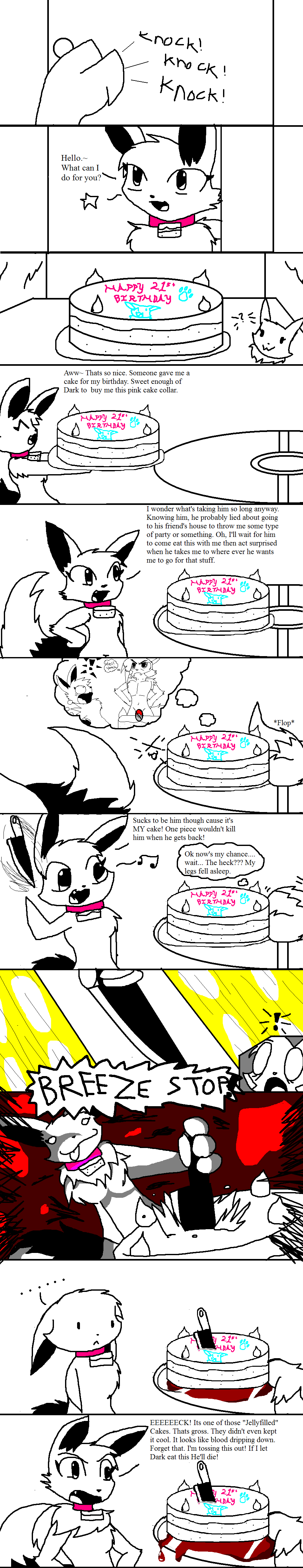 Dark And Breeze Comic 8- Birthday Cake