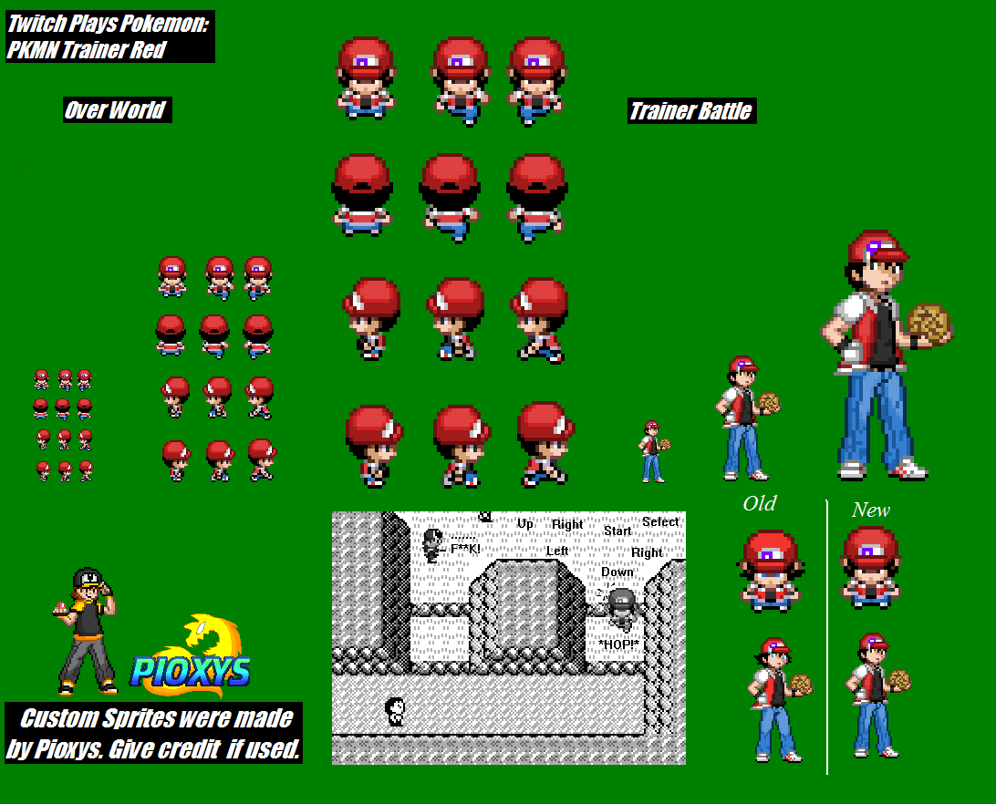 Pokemon Red Sprite Png - Pokemon Red Trainer Pixel,Pokemon Red Png