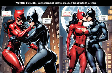 WORLDS COLLIDE - Elektra meets Catwoman