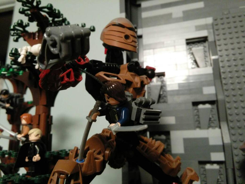 Lego Attack on Titan: Armored Titan and Mikasa by LordZionBeast on DeviantArt