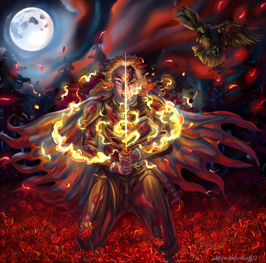 Kyojuro Rengoku by mooninthedark12 on DeviantArt