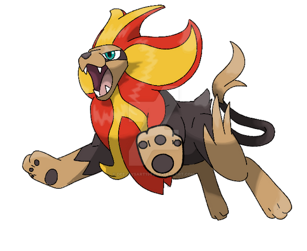 Pyroar Male by DeeJaysArt1993 on DeviantArt