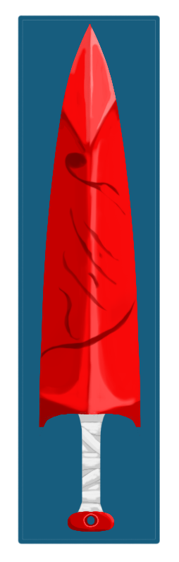 Red Arrowhead Sword