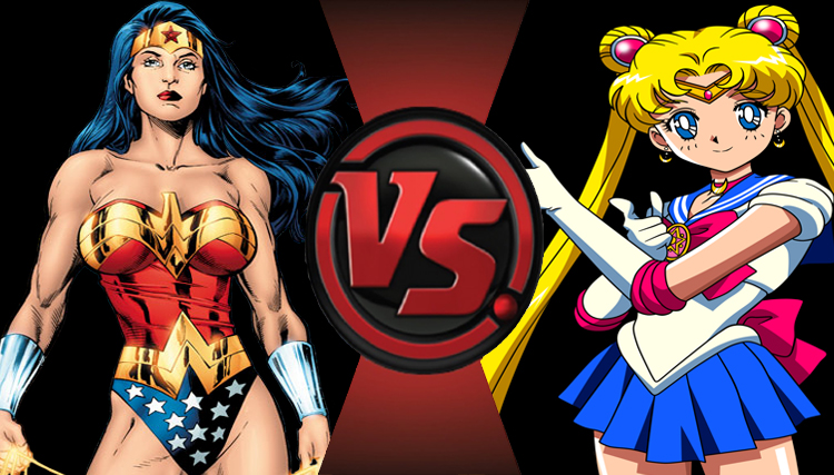 Wonder Woman vs. Sailor Moon Cartoon Fight Club!