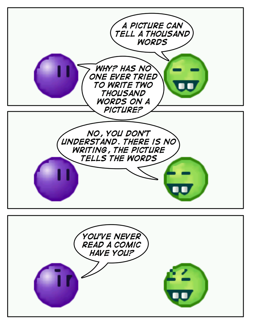 Emoticomic: Words by DanVzare