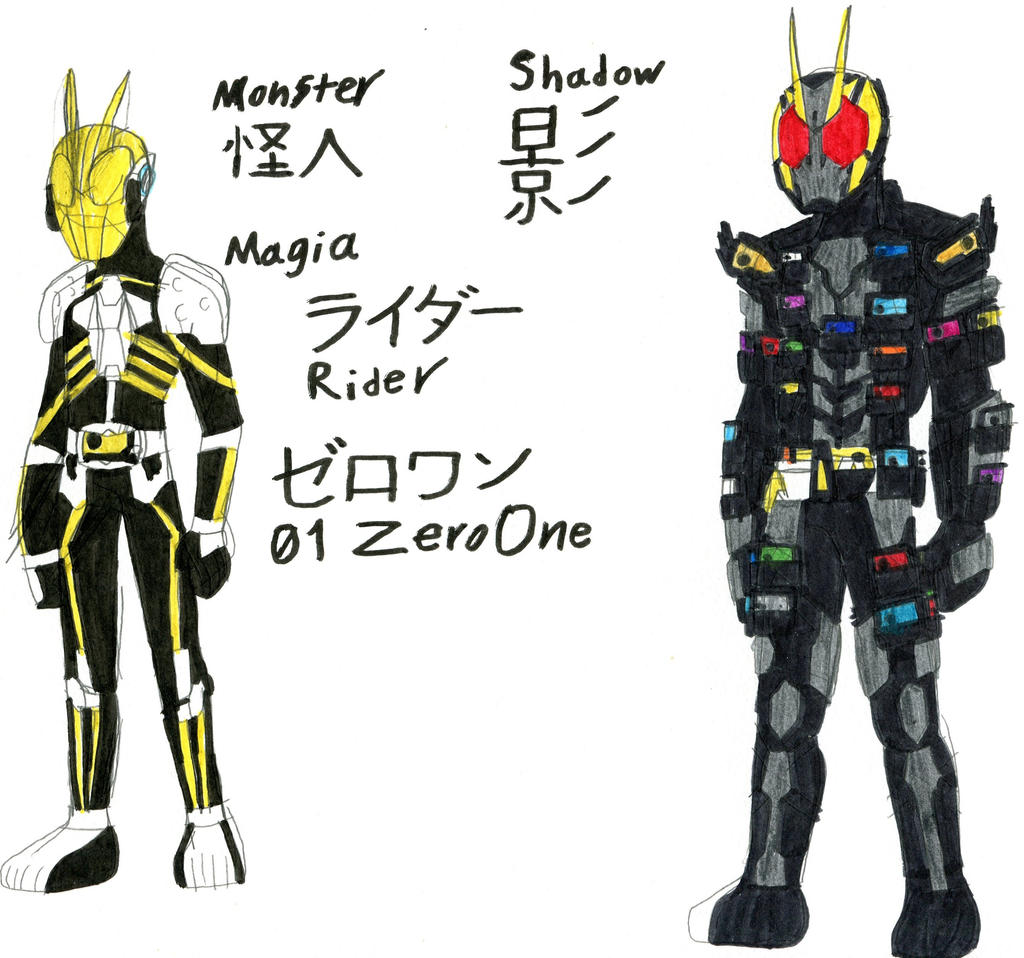 Shadow Riders and Kaijin Riders by werewolf90x on DeviantArt