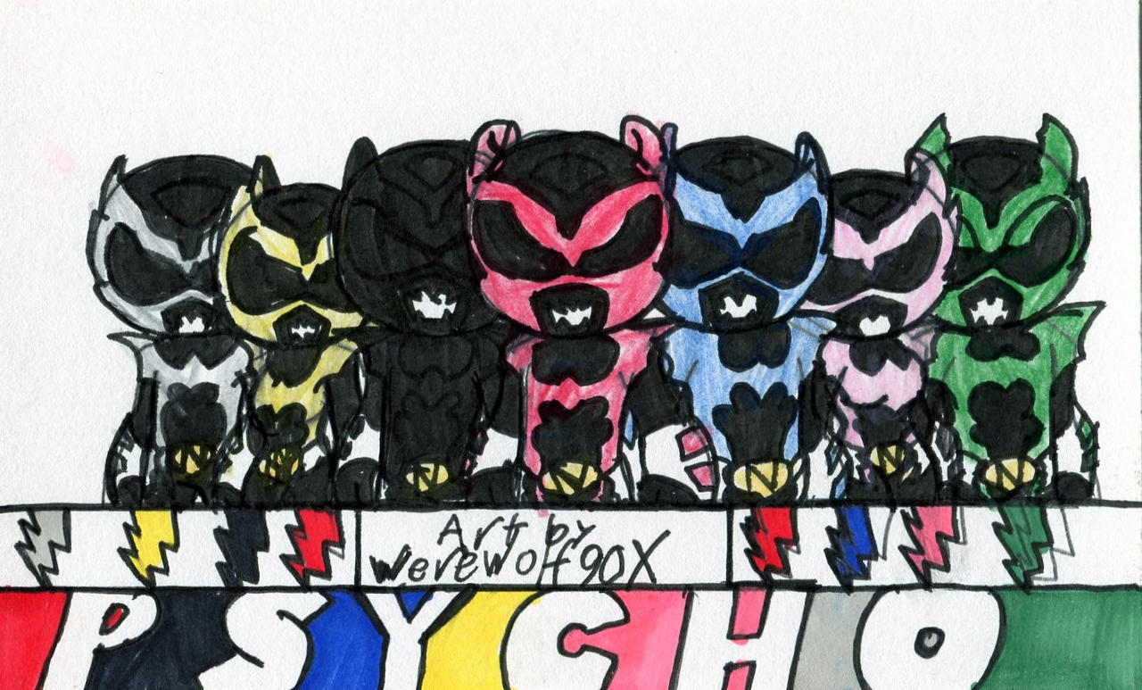 Psycho Rangers by werewolf90x on DeviantArt