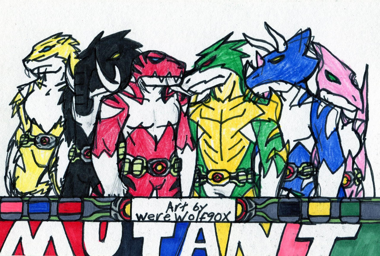 Mighty Morphin Mutant Rangers by werewolf90x on DeviantArt