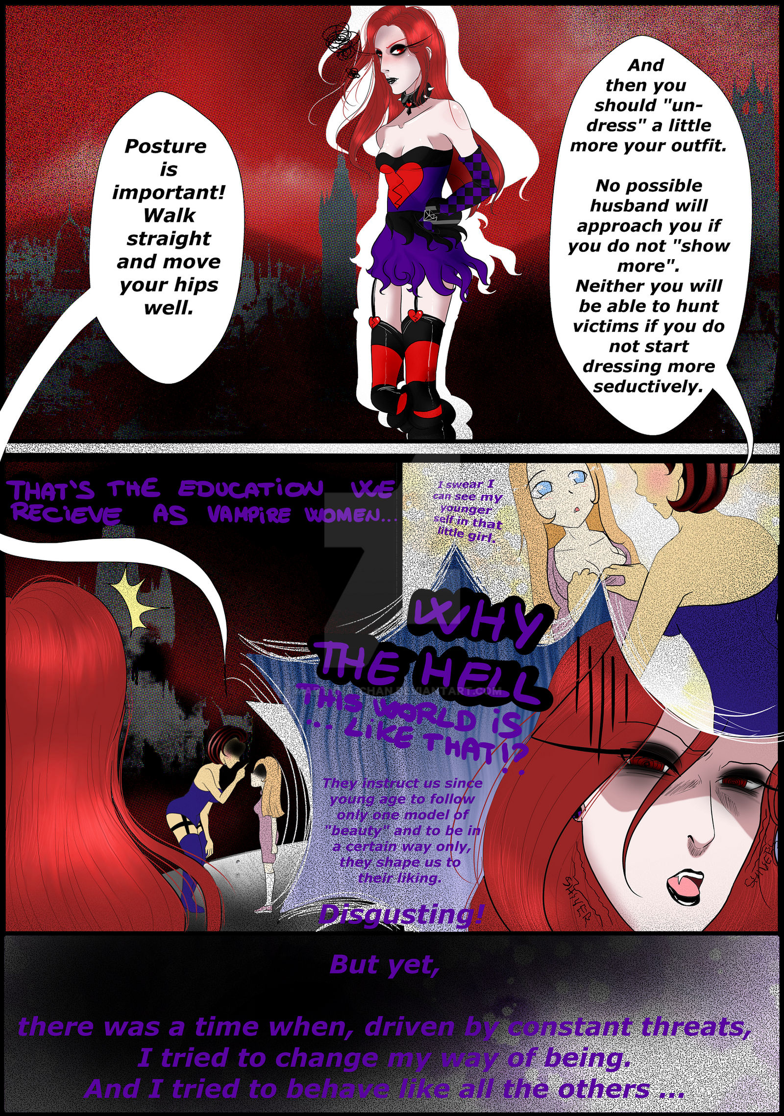 Vampire Less Gore Vampire-less :Martyna the vampire Pilot COMIC: pg9 by Martyna-Chan on ...