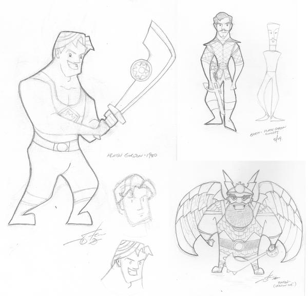 Scruffy Flash Flash Gordon cartoons by scruffyzero on DeviantArt