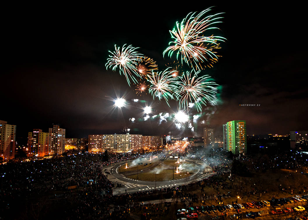 Ostrava - Hrabuvka Firework 02 by Zavorka