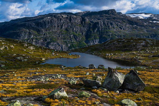 Base camp in Norway