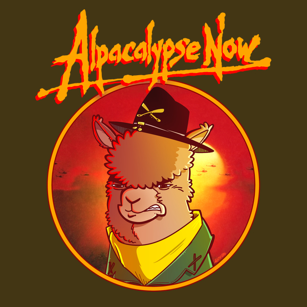 T-shirt design: Alpacalypse now