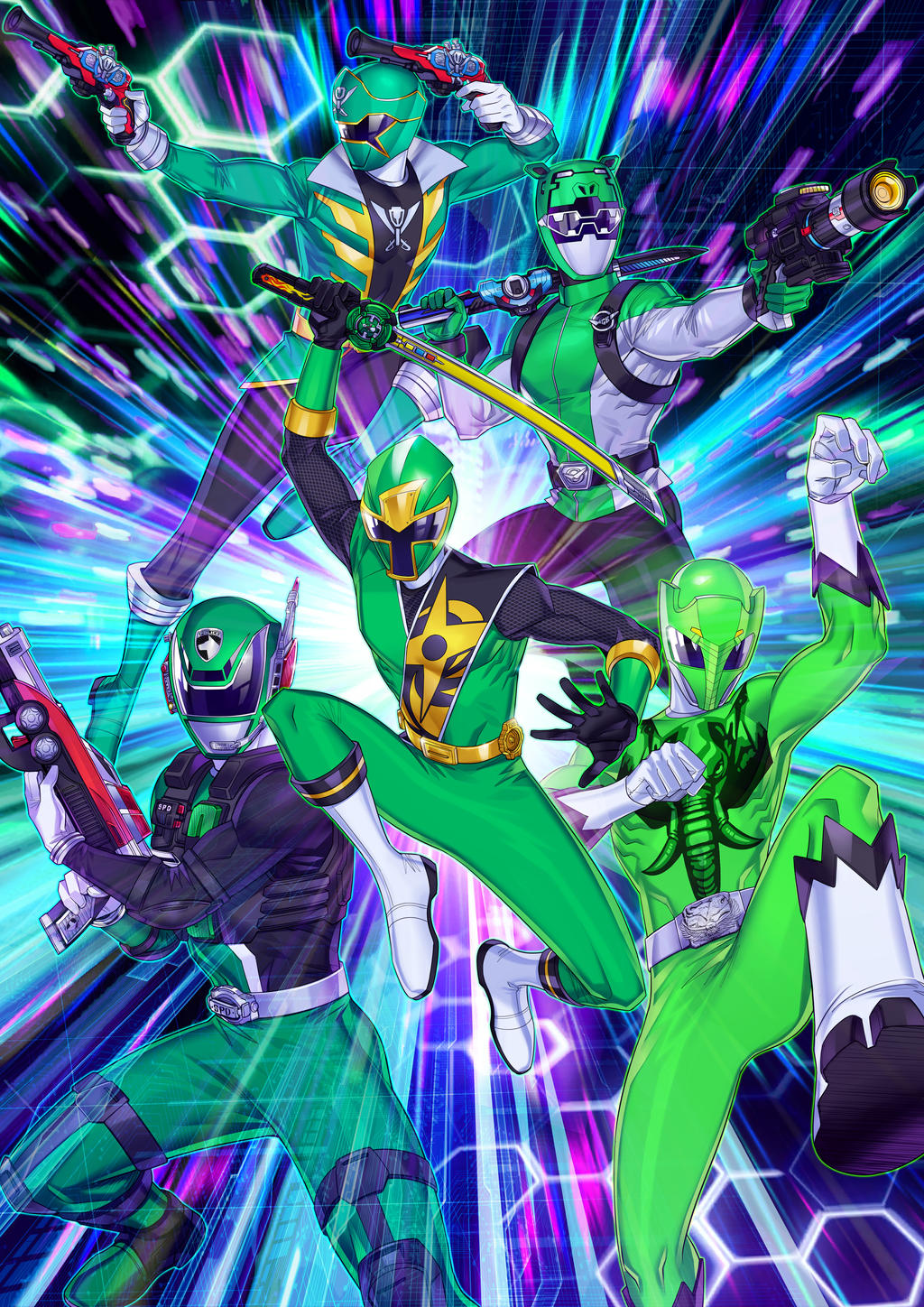 COMMISSION-GREEN POWER! by Lysergic44 on DeviantArt