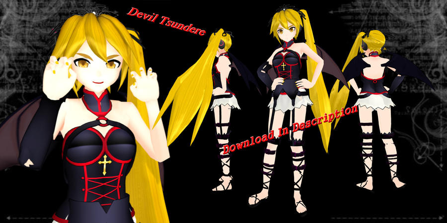 MMD Devil Tsundere +DL