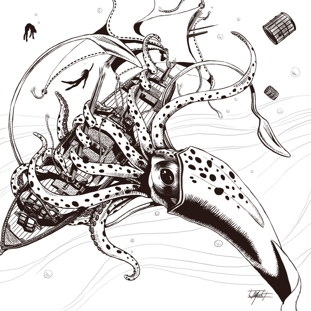 Dark Unknown Bestiary - Giant Squid