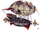 ENWorld - Pirate Airship by indigowarrior