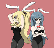 Sabrina and Cynthia from Pokemon (Art Request)