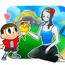 For you miss - Wii Fit Trainer and Villager