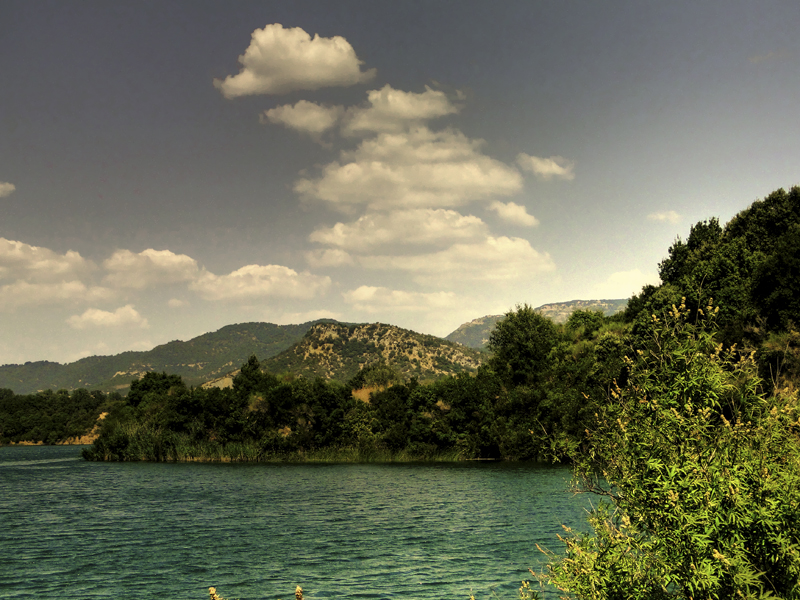 at the lake level