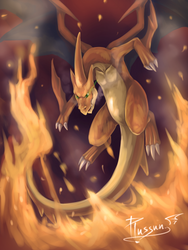 painting work : Mega Charizard