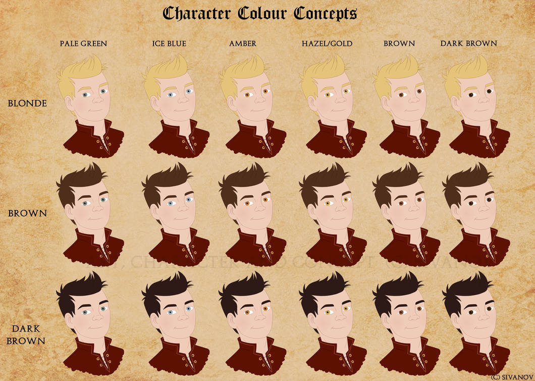 Color Base Character Character Colour Concepts by Shadowphoenix21 on DeviantArt