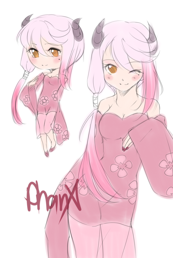 ::Adopts:: Demon cherry blossom girl ( CLOSED)