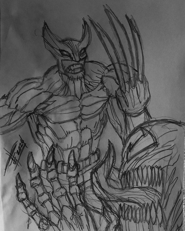 Wolverine Vs Venom By FELSKETCHES On DeviantArt wolverine-vs-venom-by-felsketches-on-deviantart