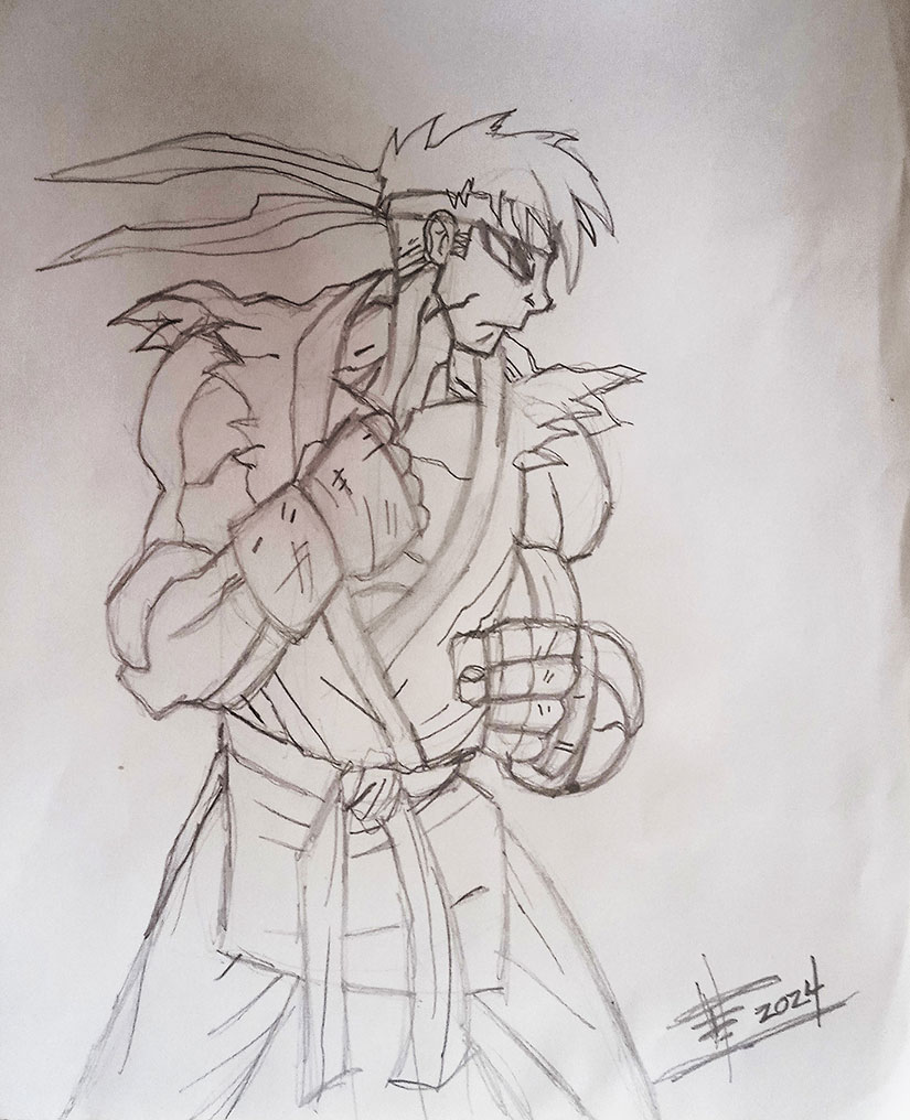 Drawing Practice Ryu Ryu by FELSKETCHES on DeviantArt