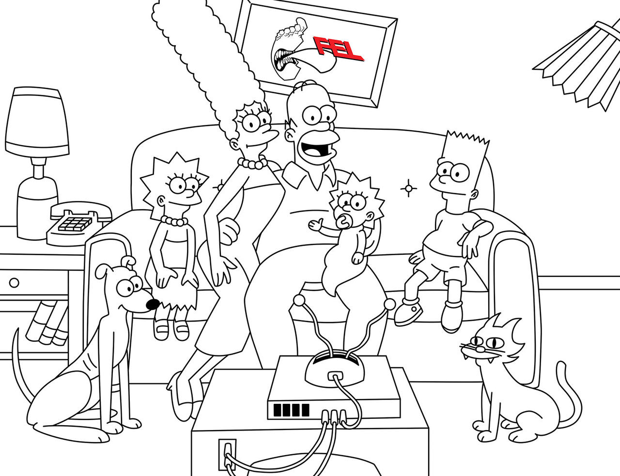 The Simpsons Vector Deviantart The Simpsons by FELSKETCHES on DeviantArt
