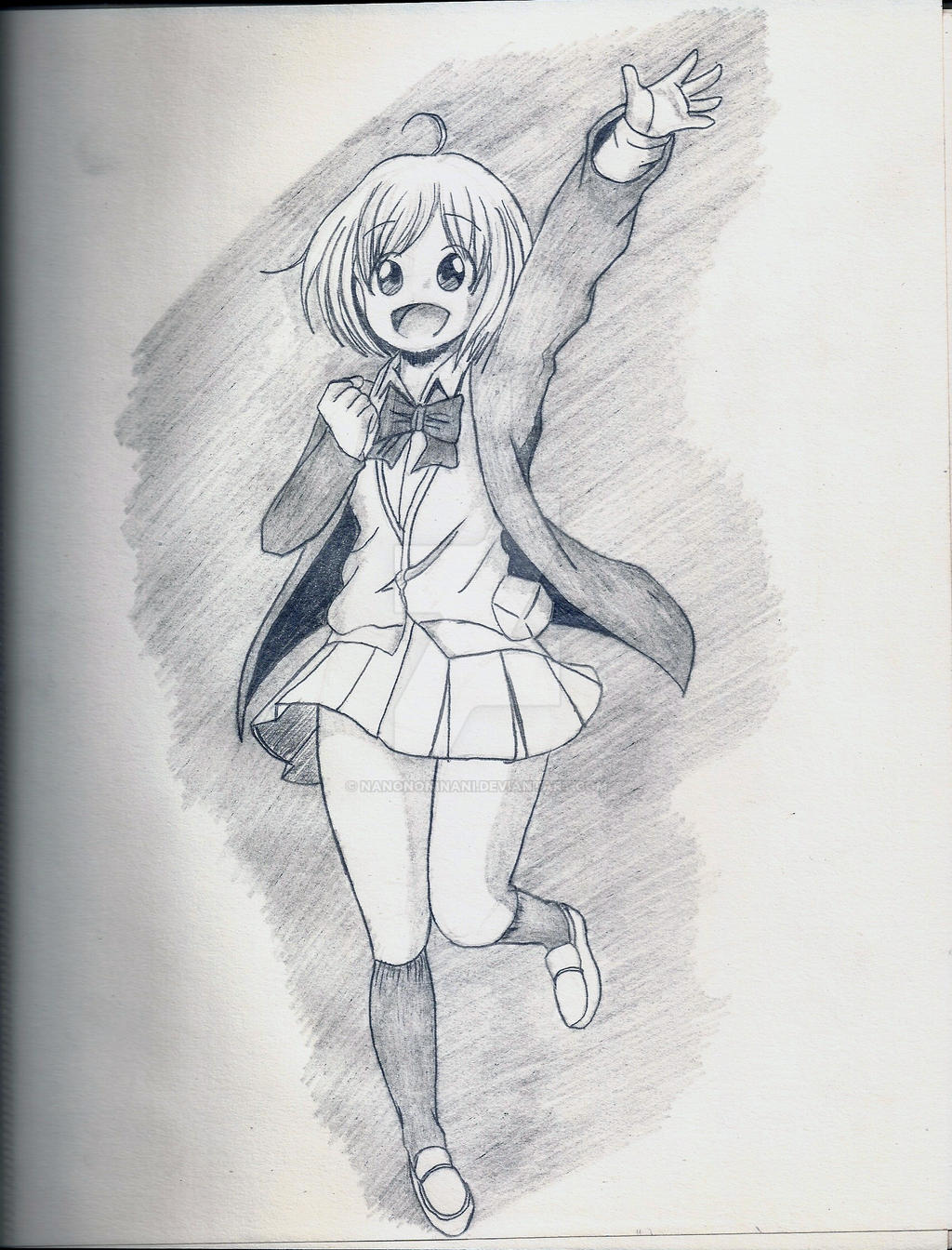 Anime Girl Original Saying Goodbye Or Hello By Nanononinani On Deviantart Anime Girl Original Saying Goodbye Or Hello By Nanononinani On Deviantart