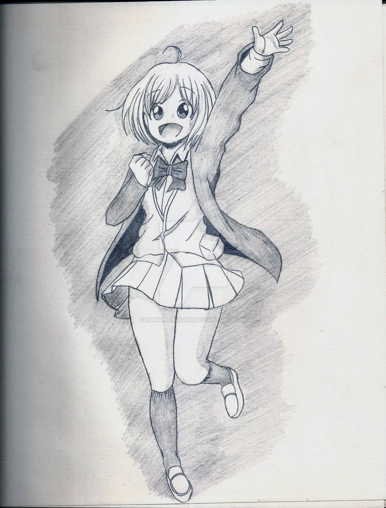 Anime Girl Original Saying Goodbye Or Hello By Nanononinani On Deviantart Anime Girl Original Saying Goodbye Or Hello By Nanononinani On Deviantart