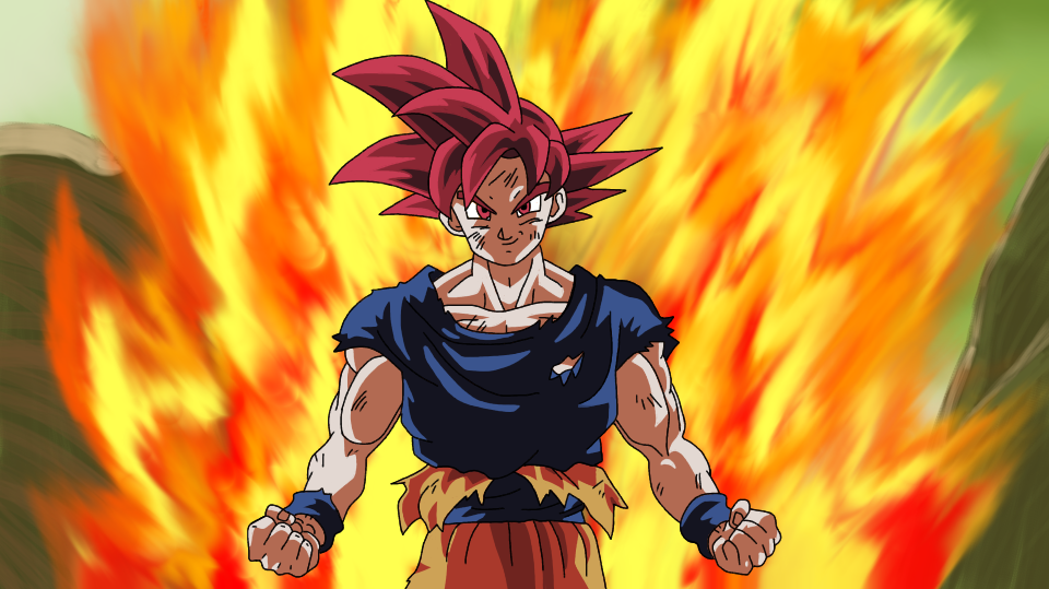 Super Saiyan God Super Saiyan Goku by spriteman1000 on DeviantArt