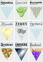 Fonts Triangles Photos