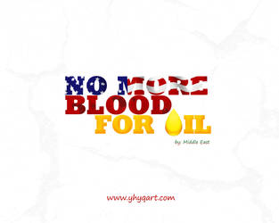 No More Blood For Oil by Designbolts