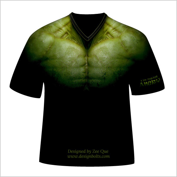 Free Avengers Hulk T-Shirt Design