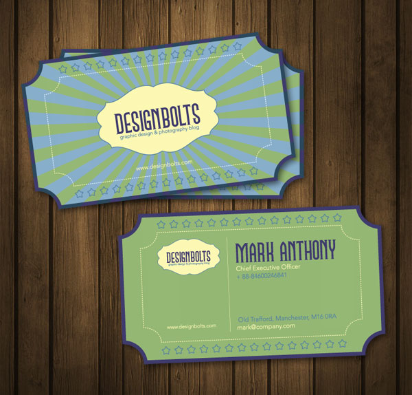 Free Retro Business Card Template