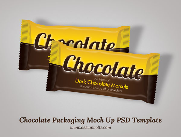 Free Chocolate Packaging Mock Up PSD