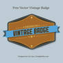 Free Vector Premium Vintage Badge