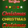 5 Free Beautiful Christmas Photoshop Text Effects