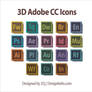 Free Retro 3D Adobe CC Icons