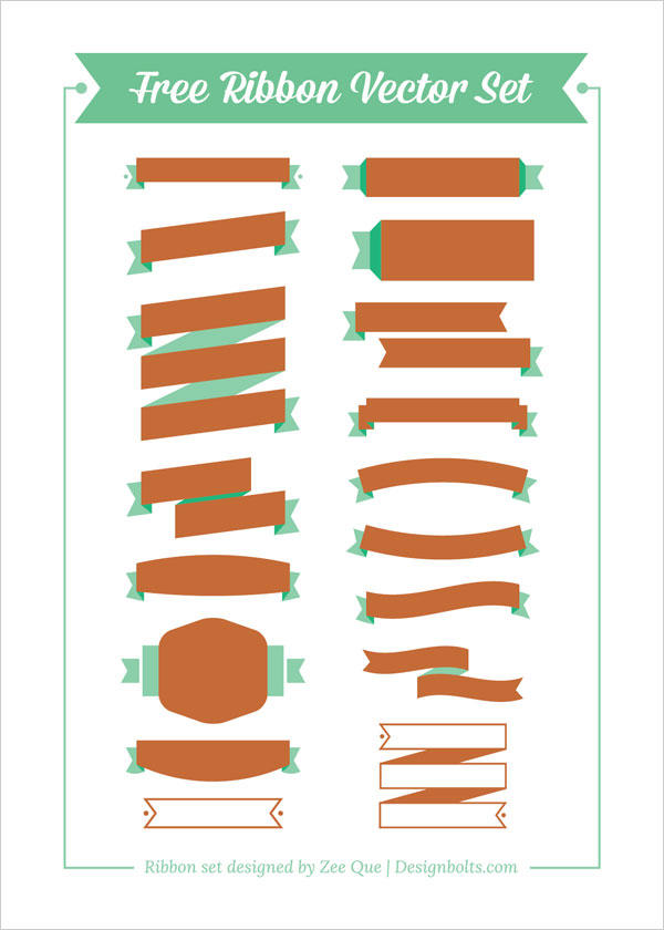 Free Ribbon Vector Set by Designbolts on DeviantArt