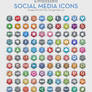 120 Embossed Free Social Media Icons