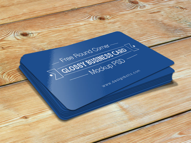 Free Round Corner Glossy Business Card Mockup Psd By Designbolts On Deviantart
