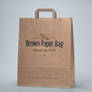 Free Brown Paper Shopping Bag Packaging MockUp PSD