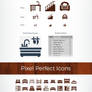100 Pixel Perfect Furniture, Interior Vector Icons