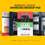 Free Website Layout Design Showcase Mockup PSD