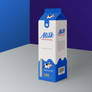 Free Milk Carton Box Packaging Mockup PSD